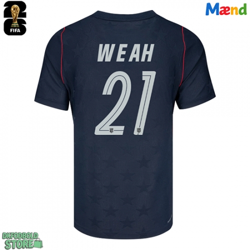 Forente stater Timothy Weah #21 Replika Udebanetrøje VM 2026 Kortærmet